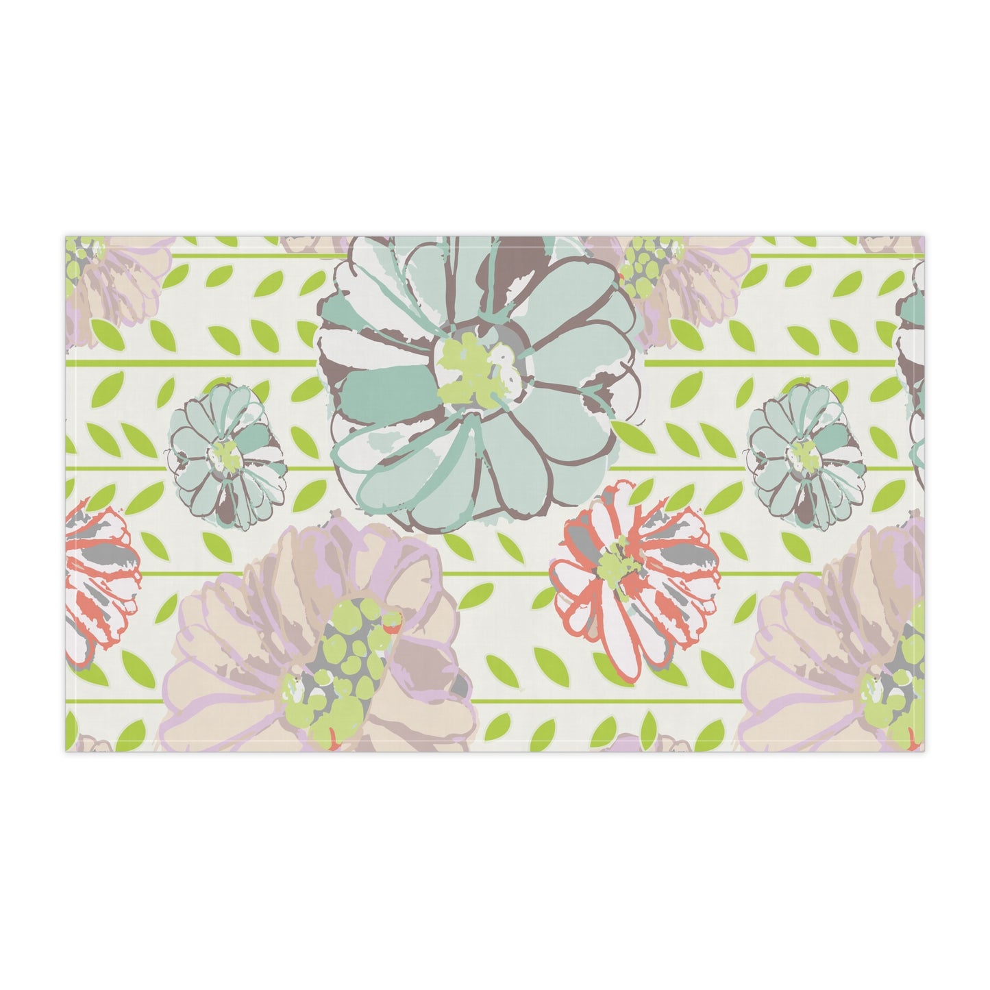 Soft Watercolor Floral Kitchen Towel