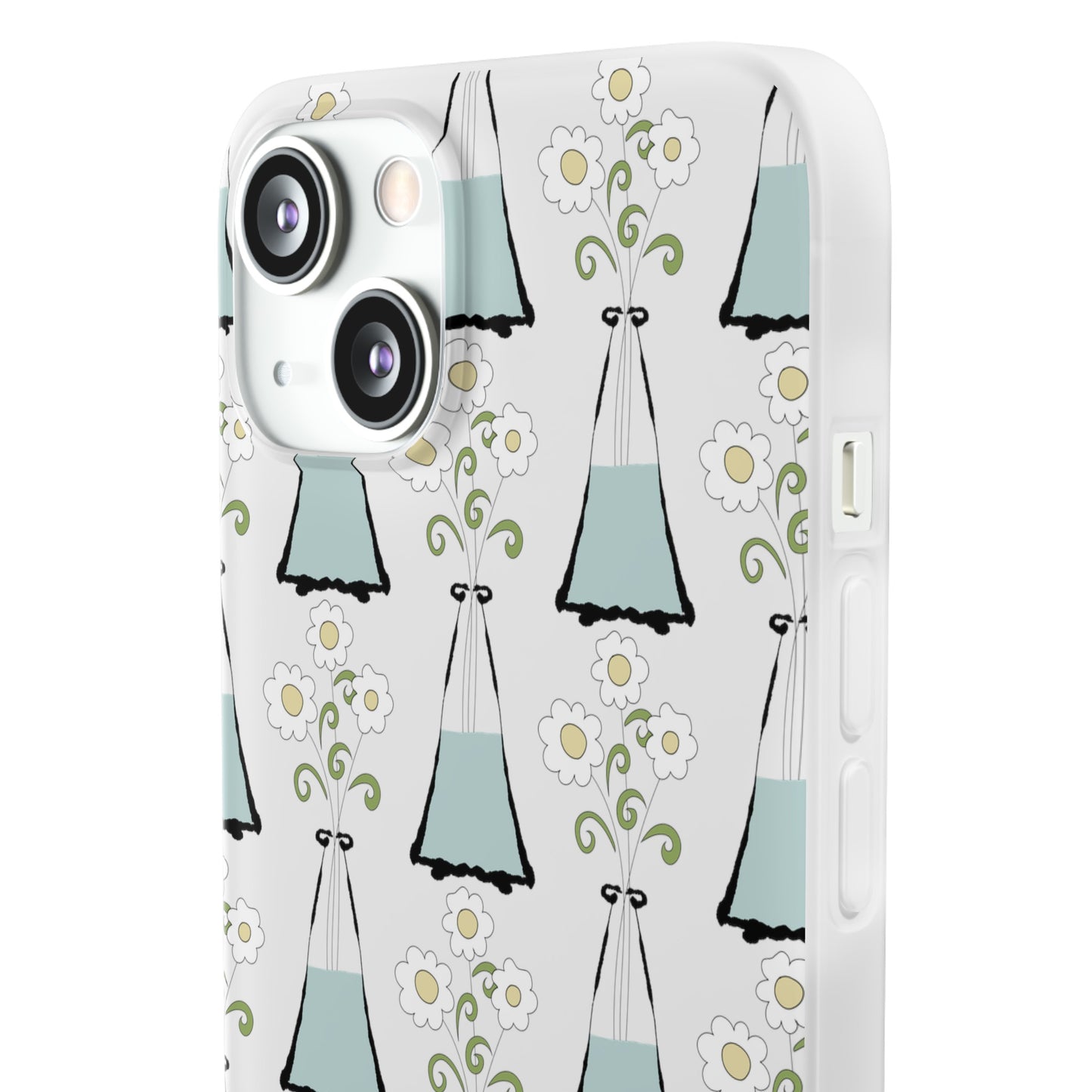 Daisies in a vase Flexi Cases for iPhone