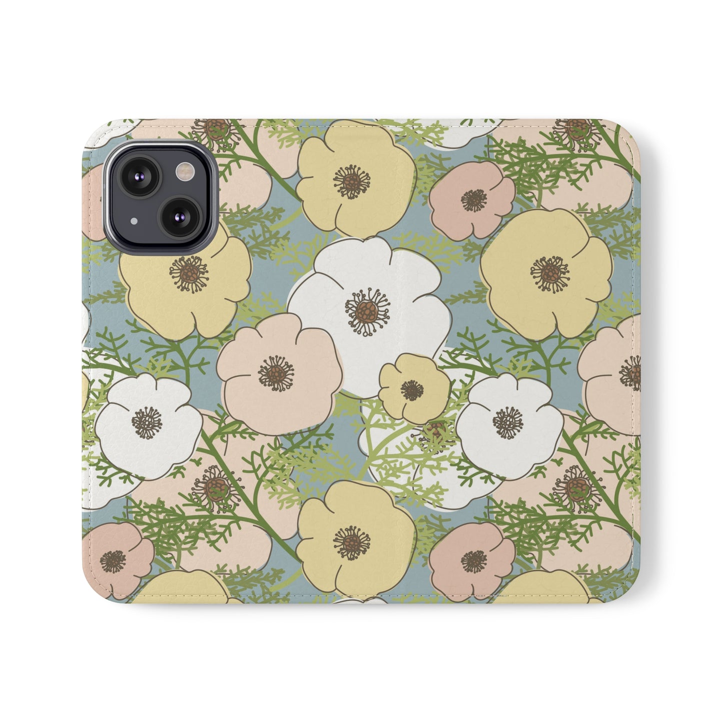 Playful Poppies Flip Cases for iPhone