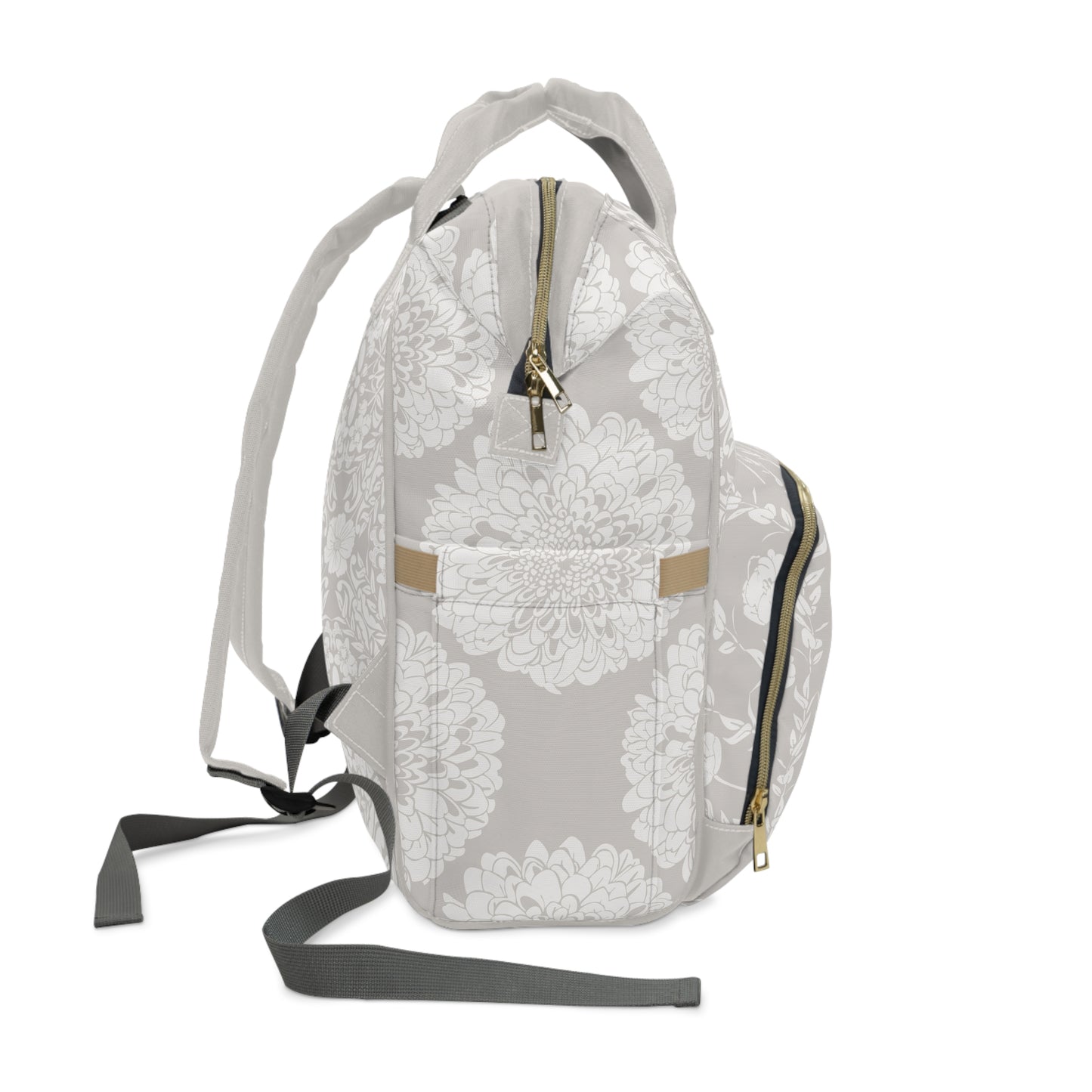 New Nouveau in Gray Multifunctional Diaper Backpack