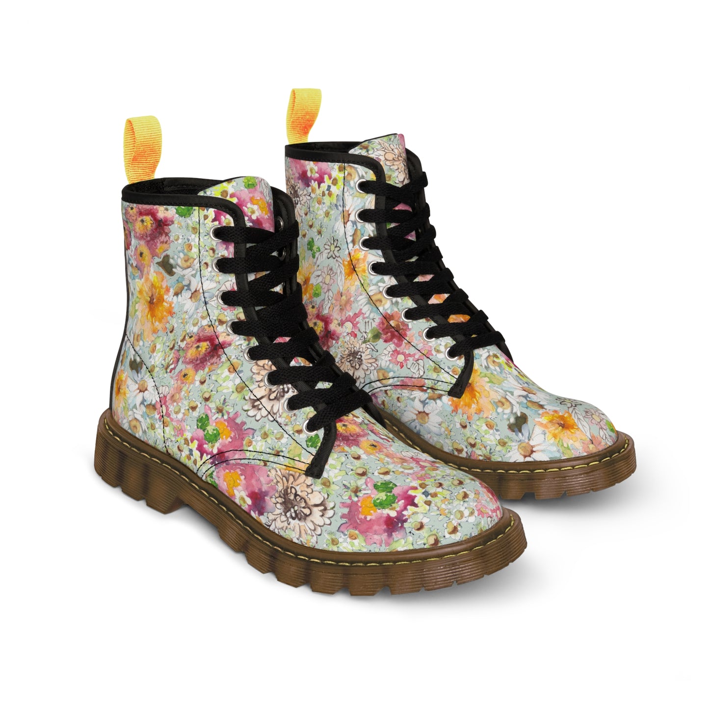 Farmhouse Floral Women's Canvas Boots