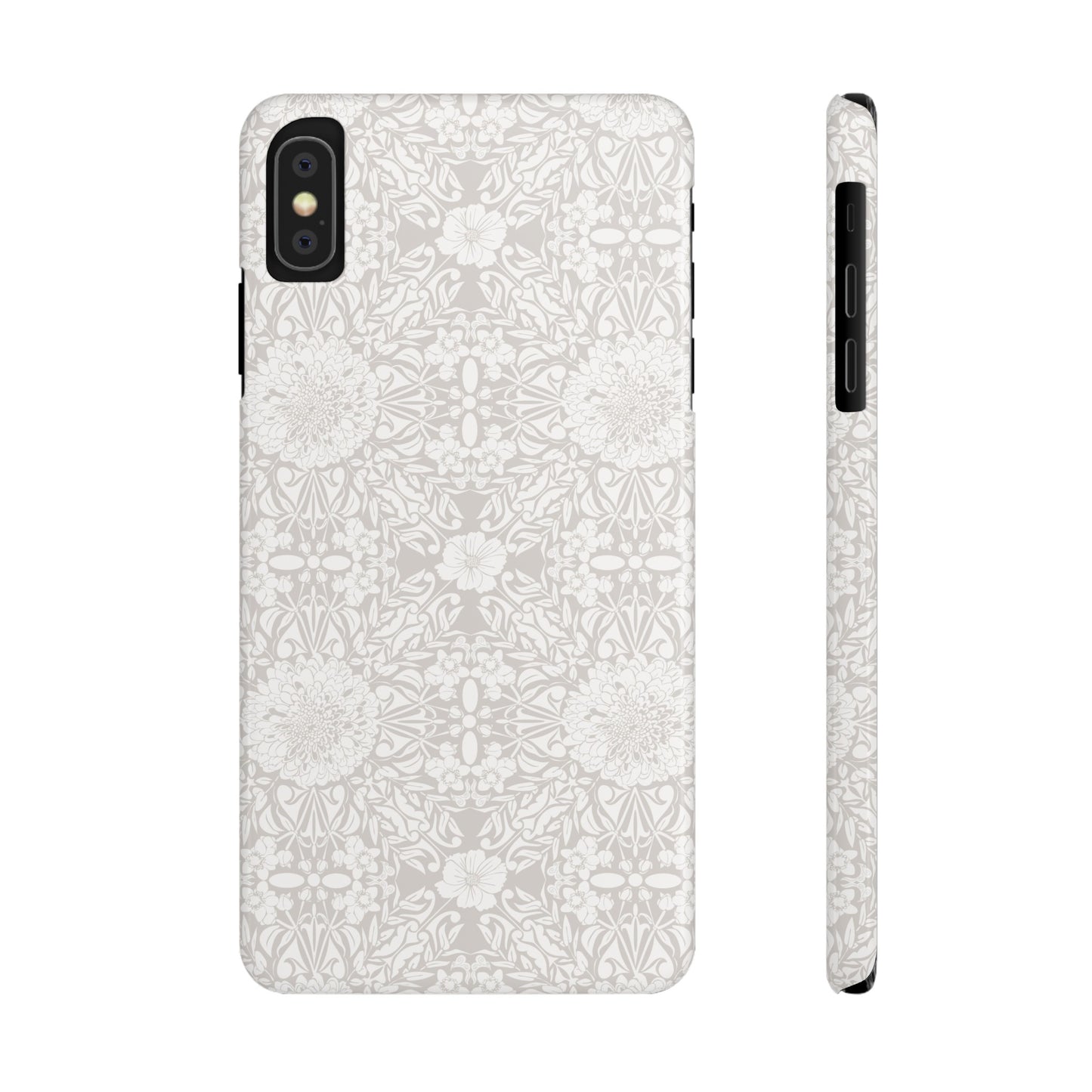 New Nouveau in Gray Slim Phone Cases