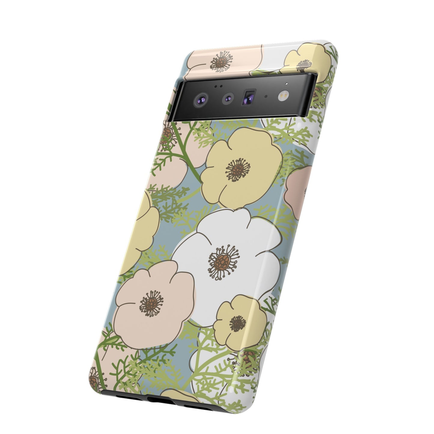 Playful Poppies Tough Cases for Google Pixel