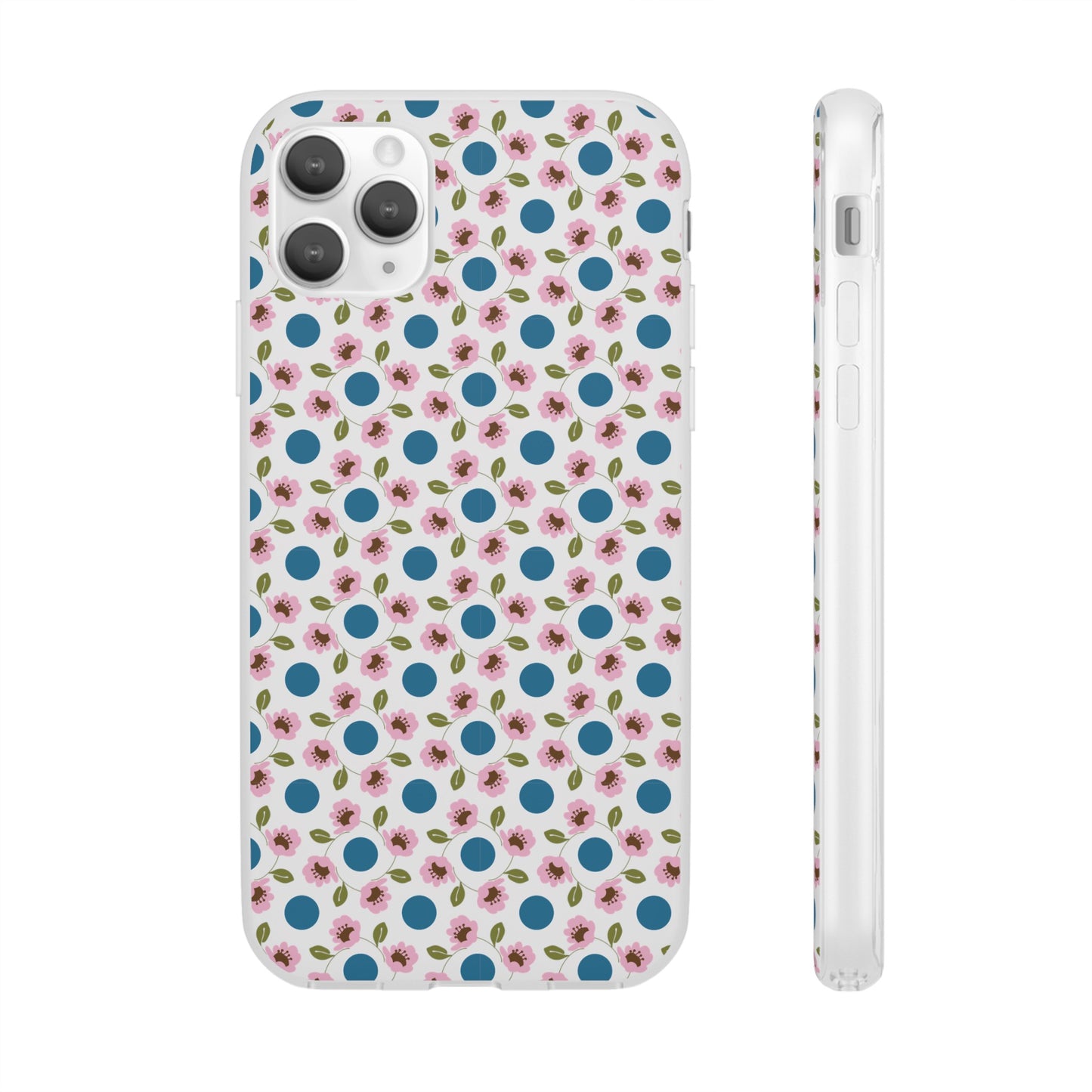 Wildflowers with Dots Flexi Cases for iPhone