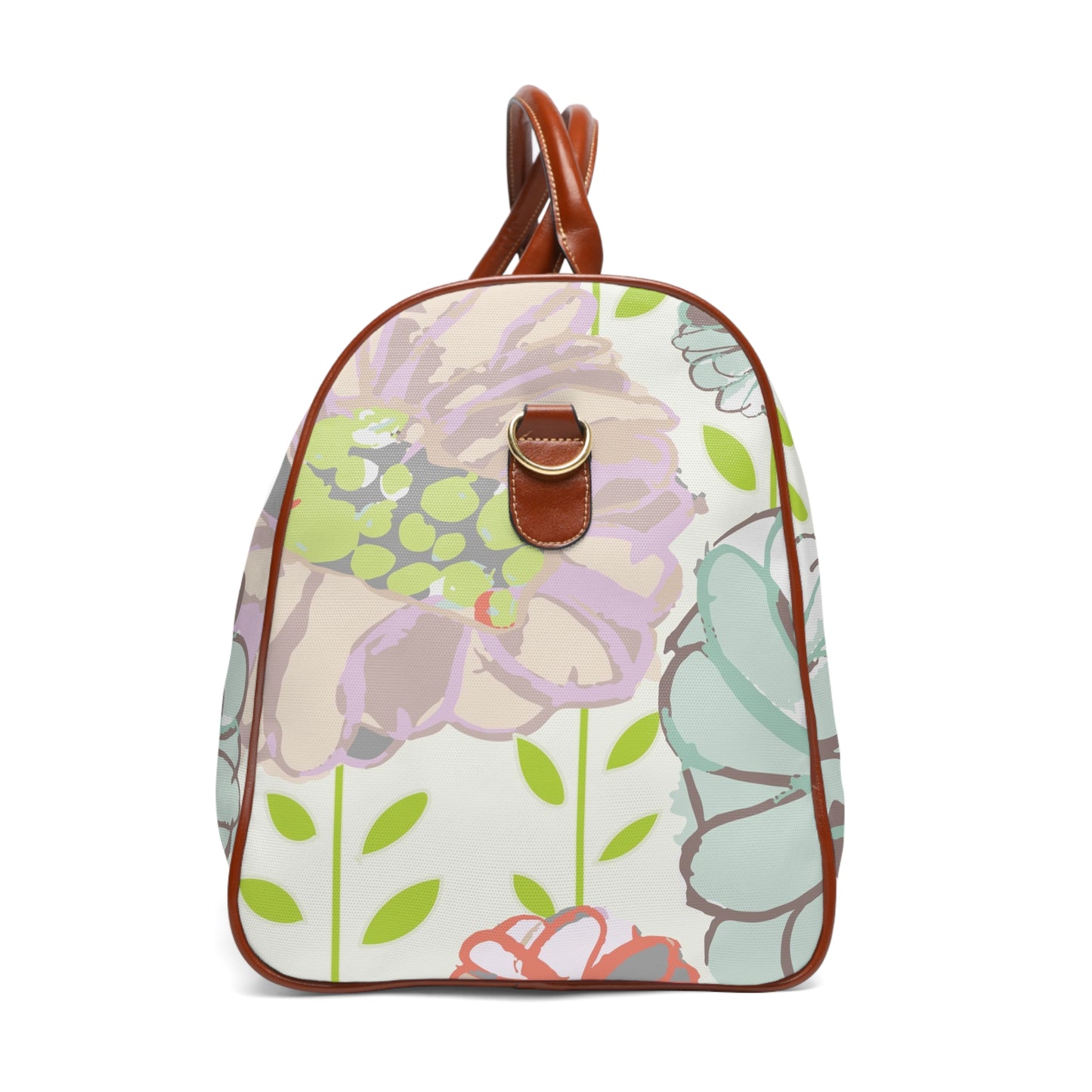 Soft Watercolor Floral Waterproof Travel Bag