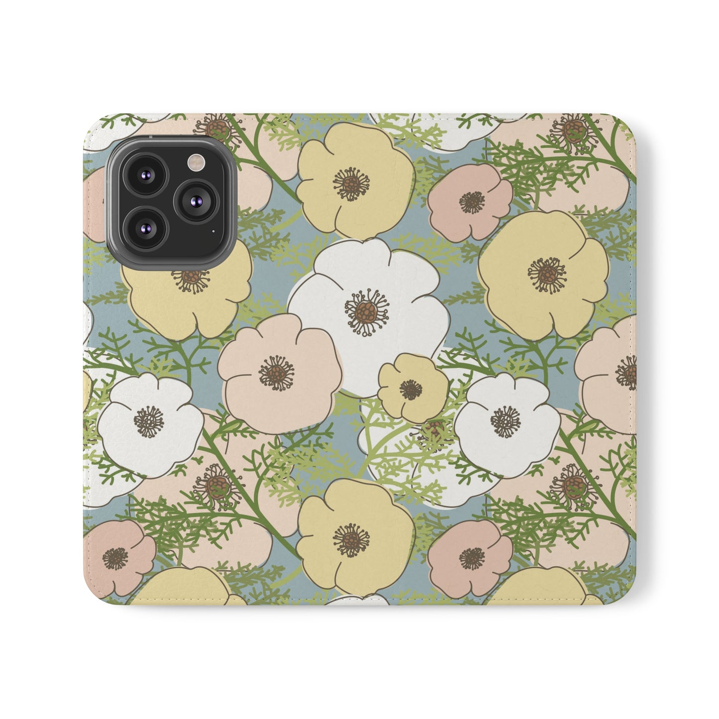 Playful Poppies Flip Cases for iPhone