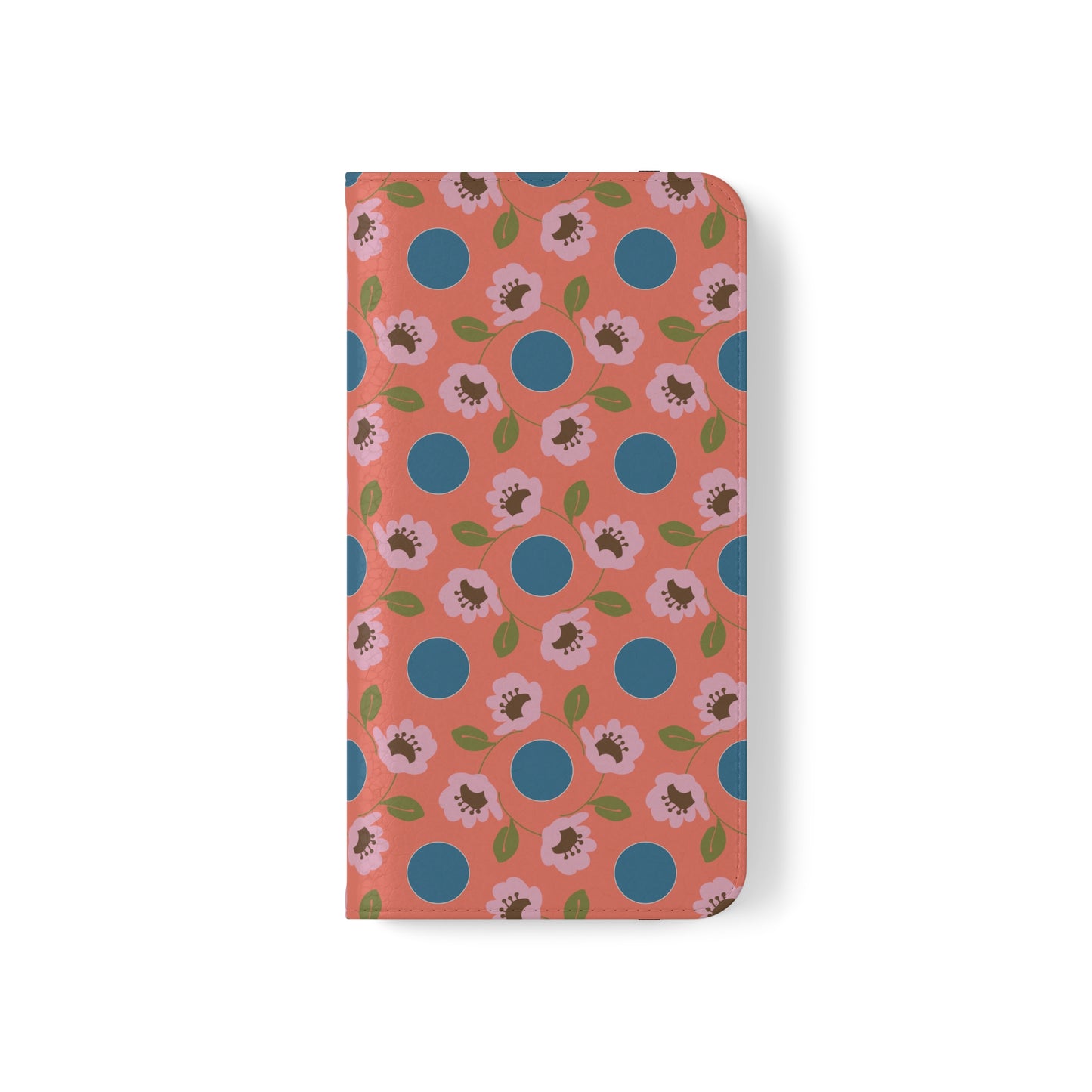 Wildflowers with Dots in Blue and Green Flip Cases for Samsung