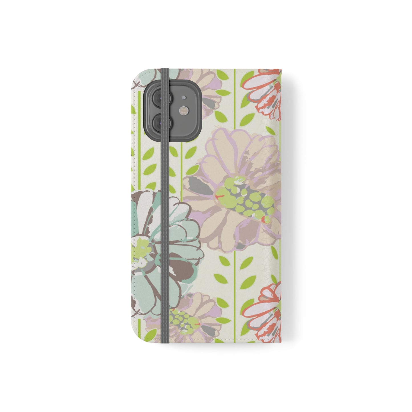 Soft Watercolor Floral Flip Cases for iPhone