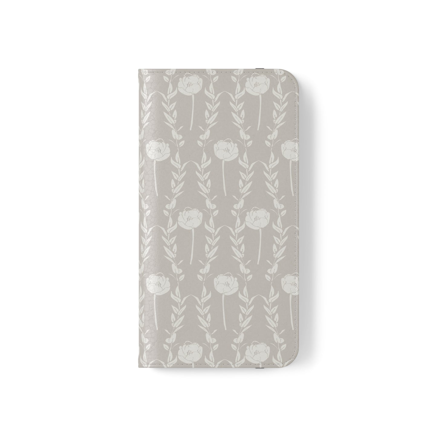 New Nouveau in Gray (Tulips) Flip Cases for Samsung