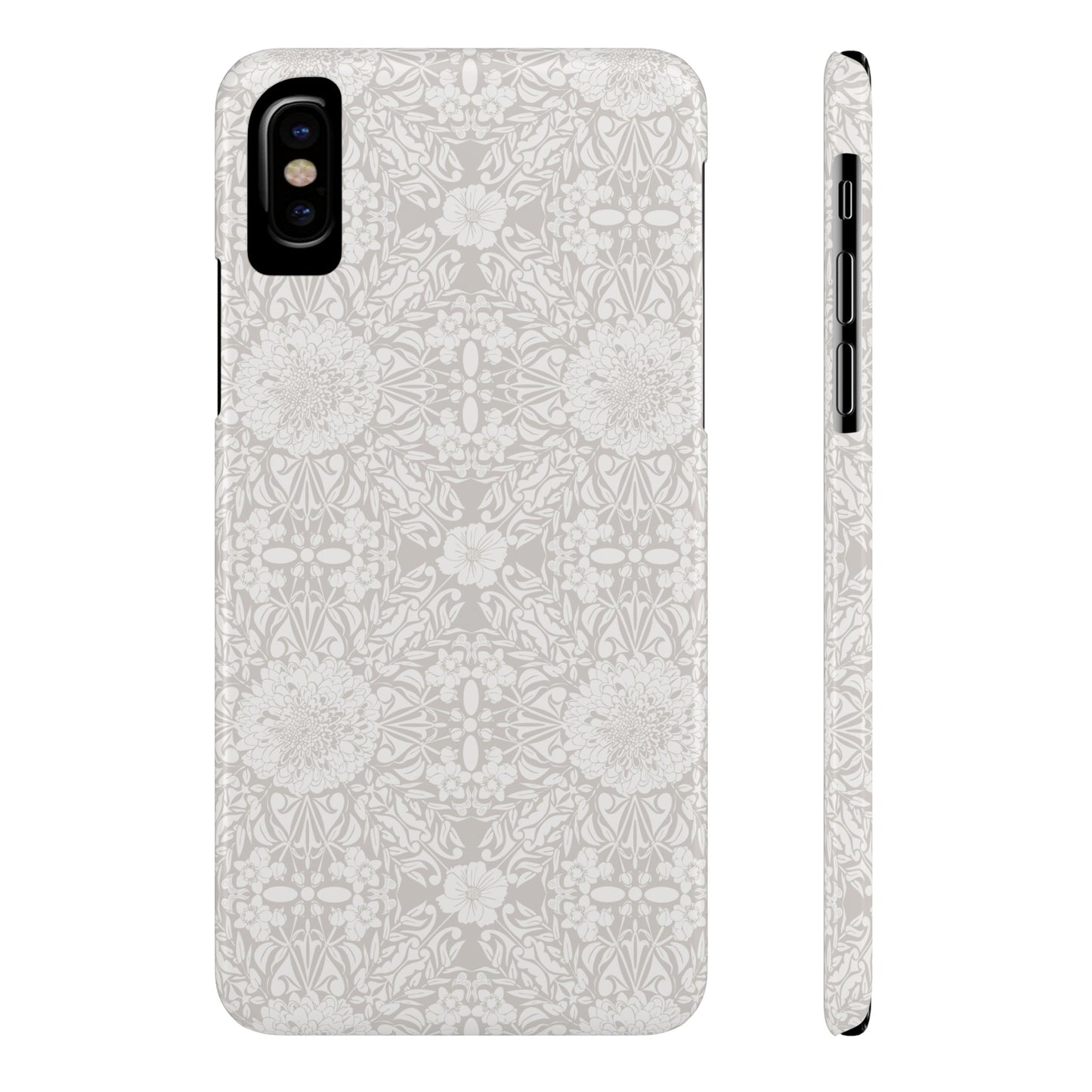 New Nouveau in Gray Slim Phone Cases