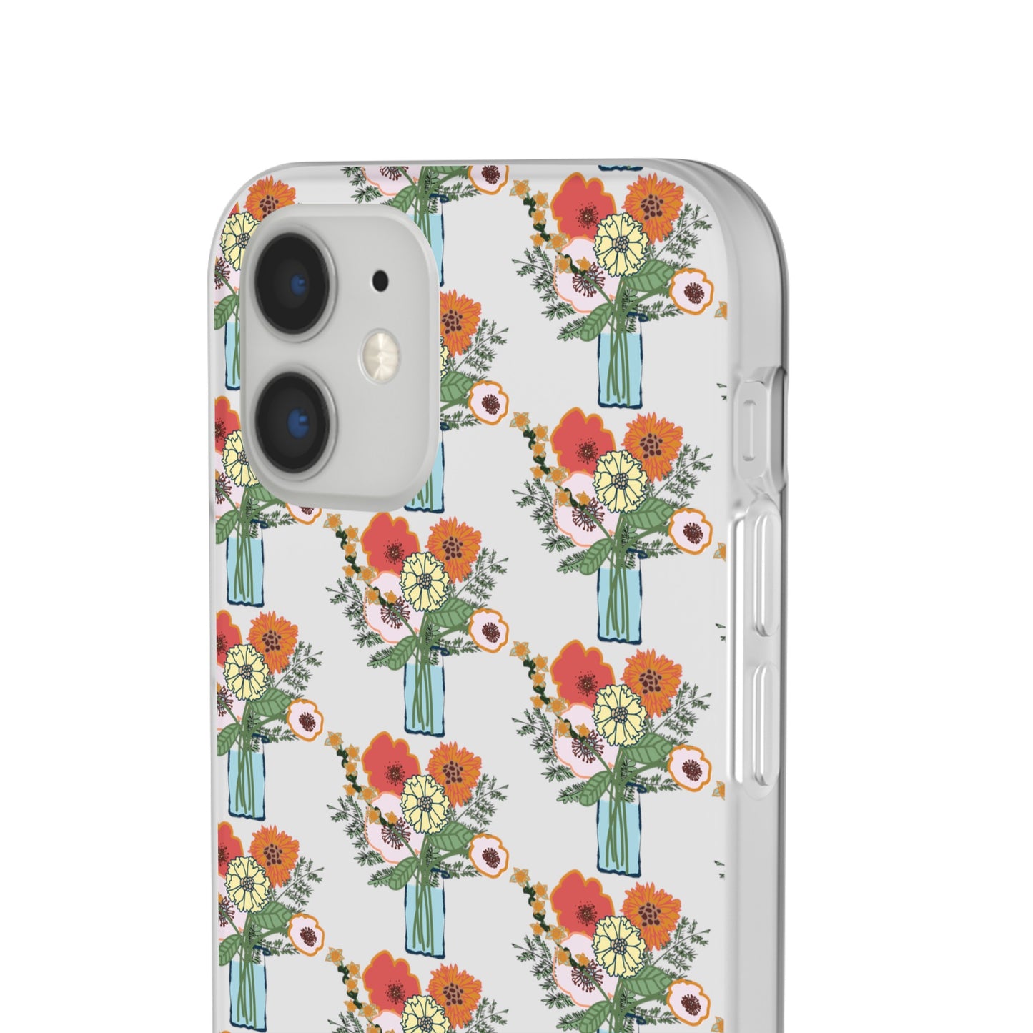 Colorful Flowers in a Vase Flexi Cases for iPhone