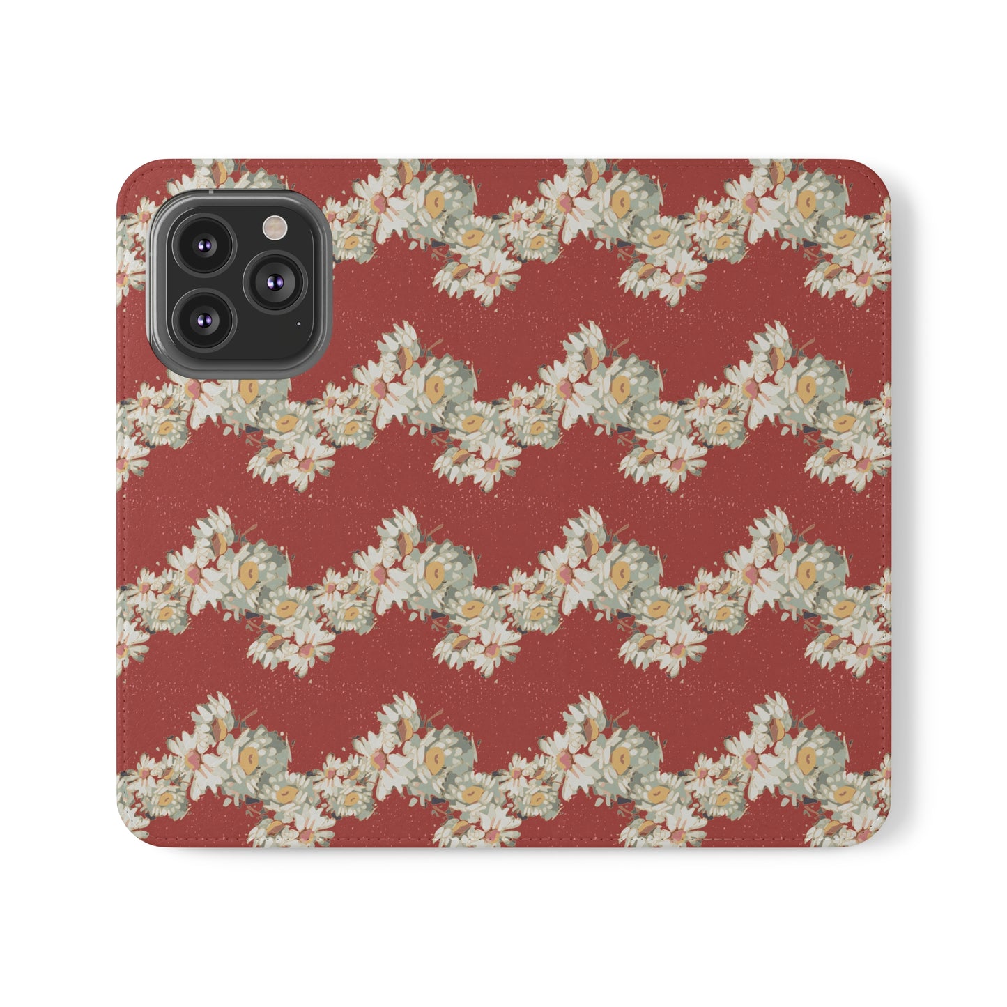 Daisies Stripe Flip Cases for iPhone