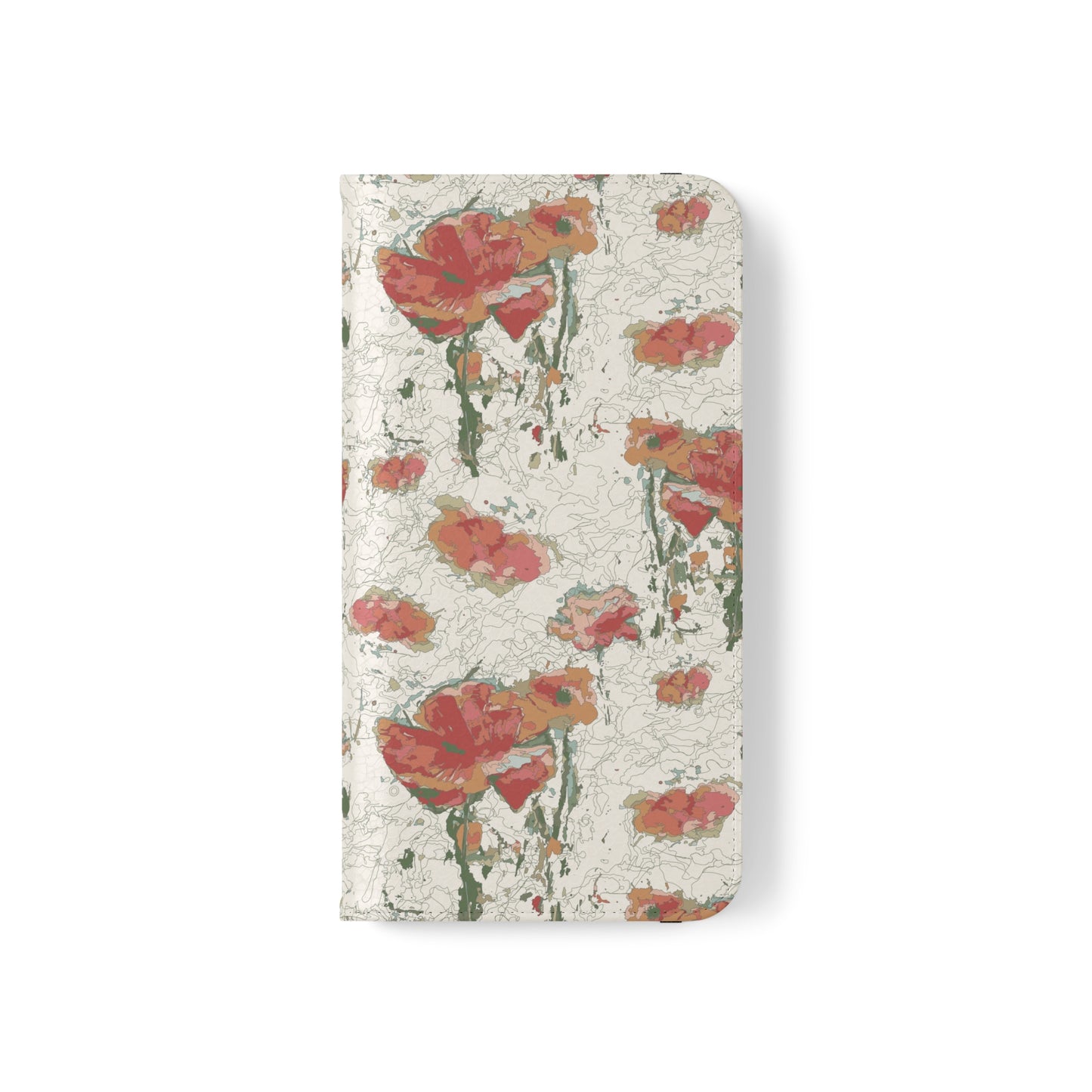 Orange Poppies Flip Cases for iPhone