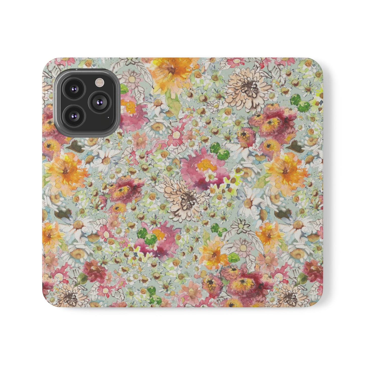 Farmhouse Floral Flip Cases for iPhone