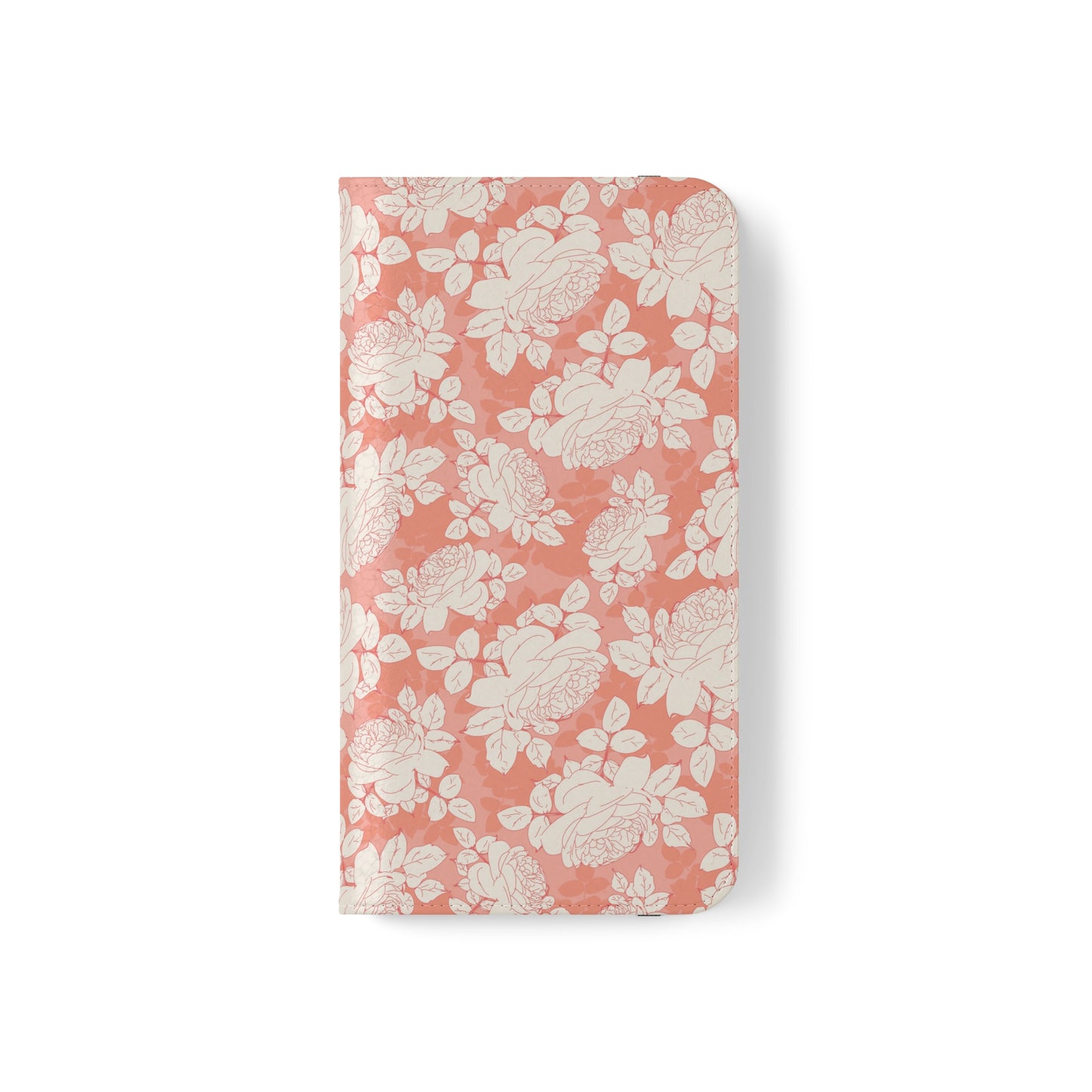 Peach and Cream Roses Flip Cases for iPhone