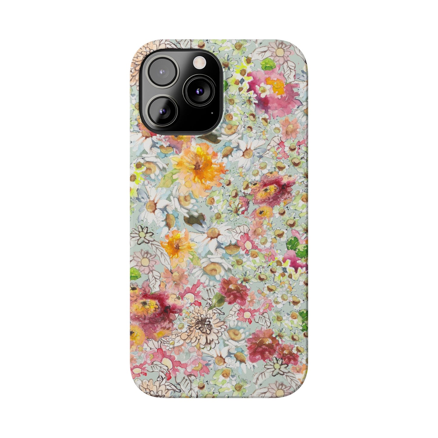 Farmhouse Floral Slim Phone Cases for iPhone