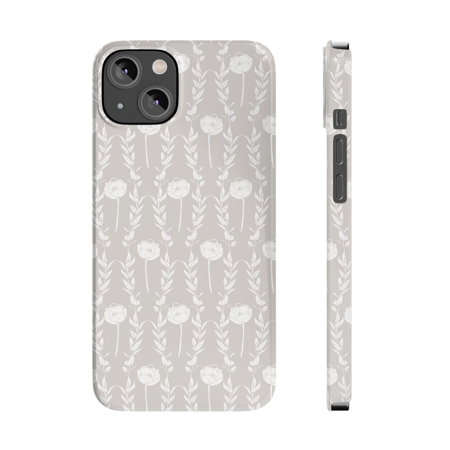 New Nouveau in Gray Slim Phone Cases