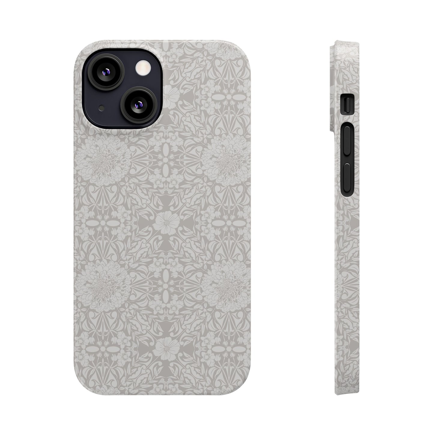 New Nouveau in Gray Slim Phone Cases