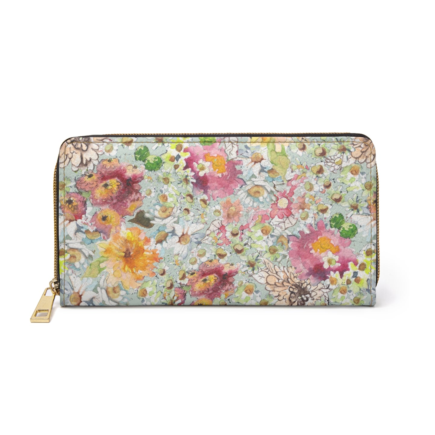 Farmhouse Floral Zipper Wallet