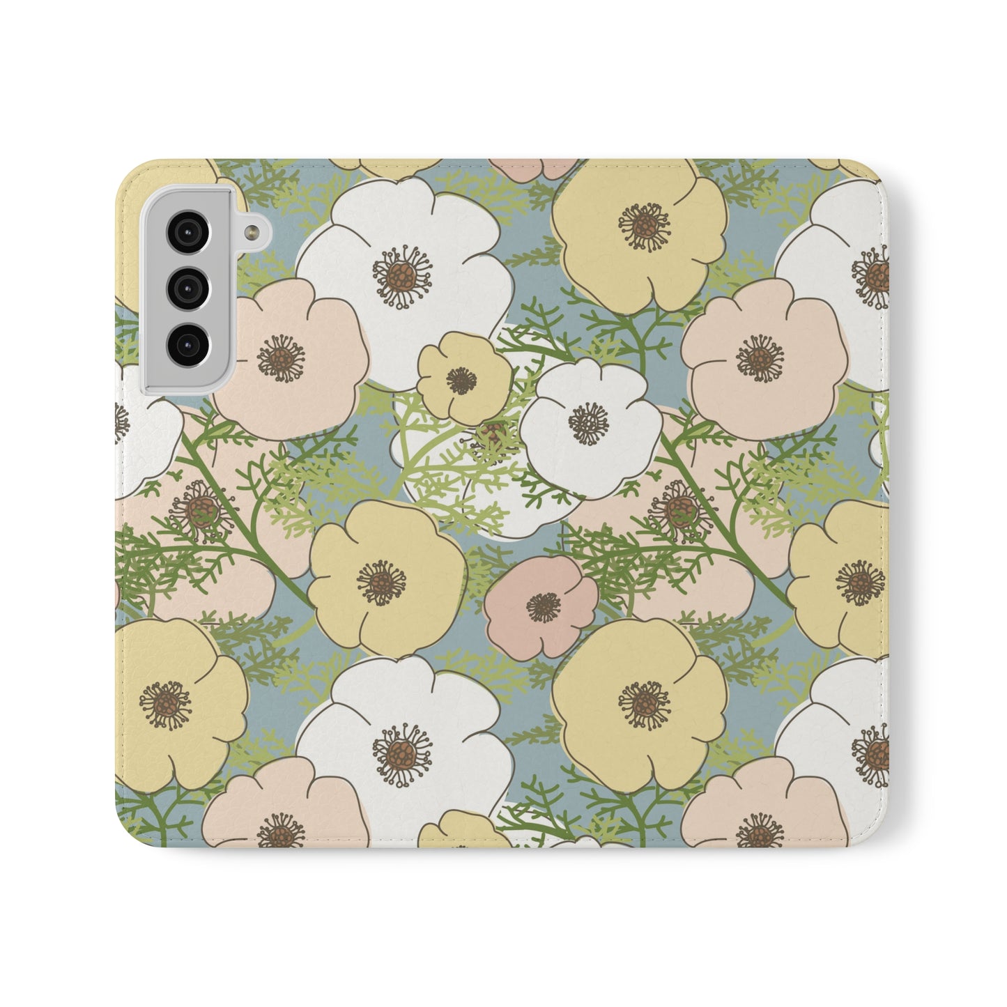 Playful Poppies Flip Cases for Samsung