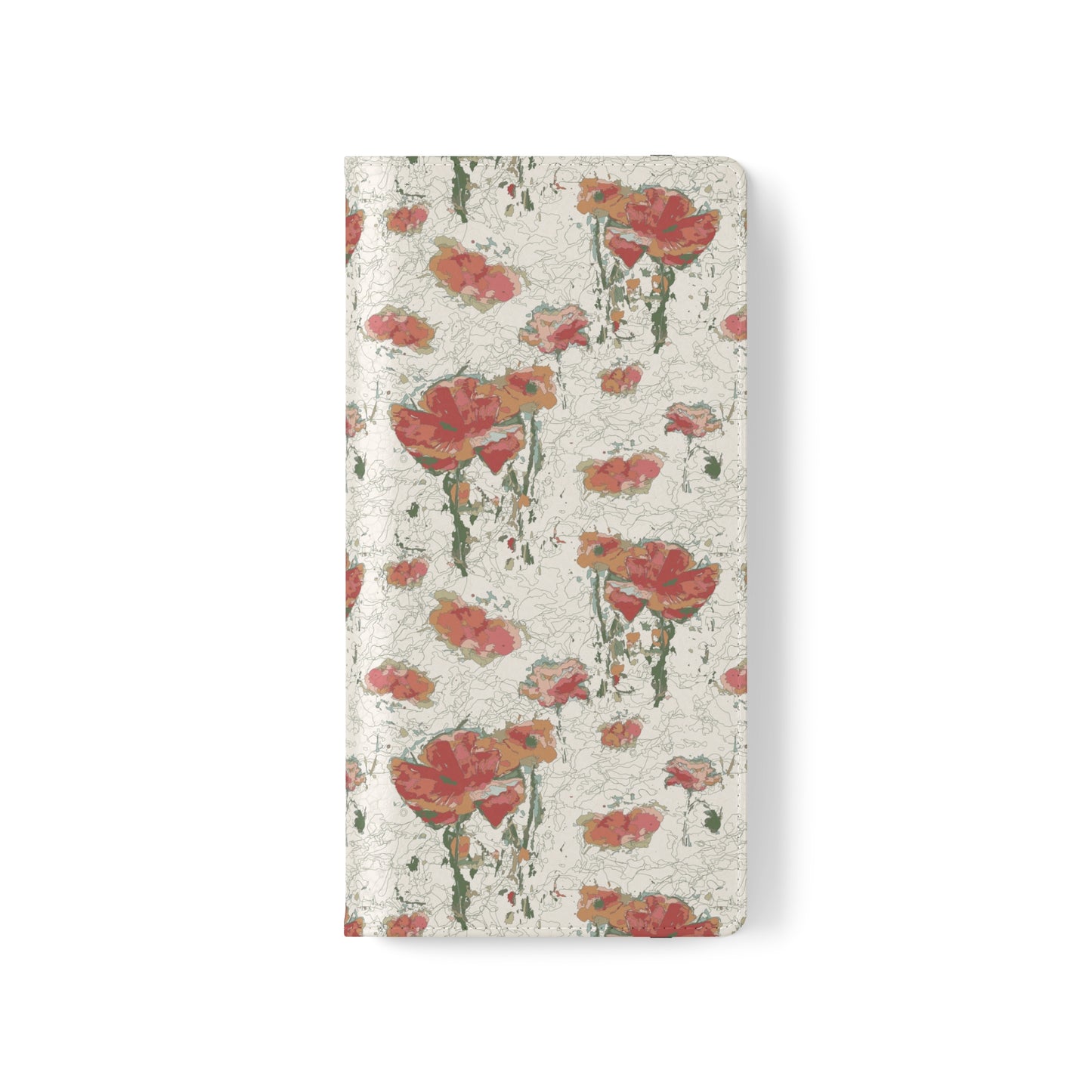 Orange Poppies Flip Cases for Samsung