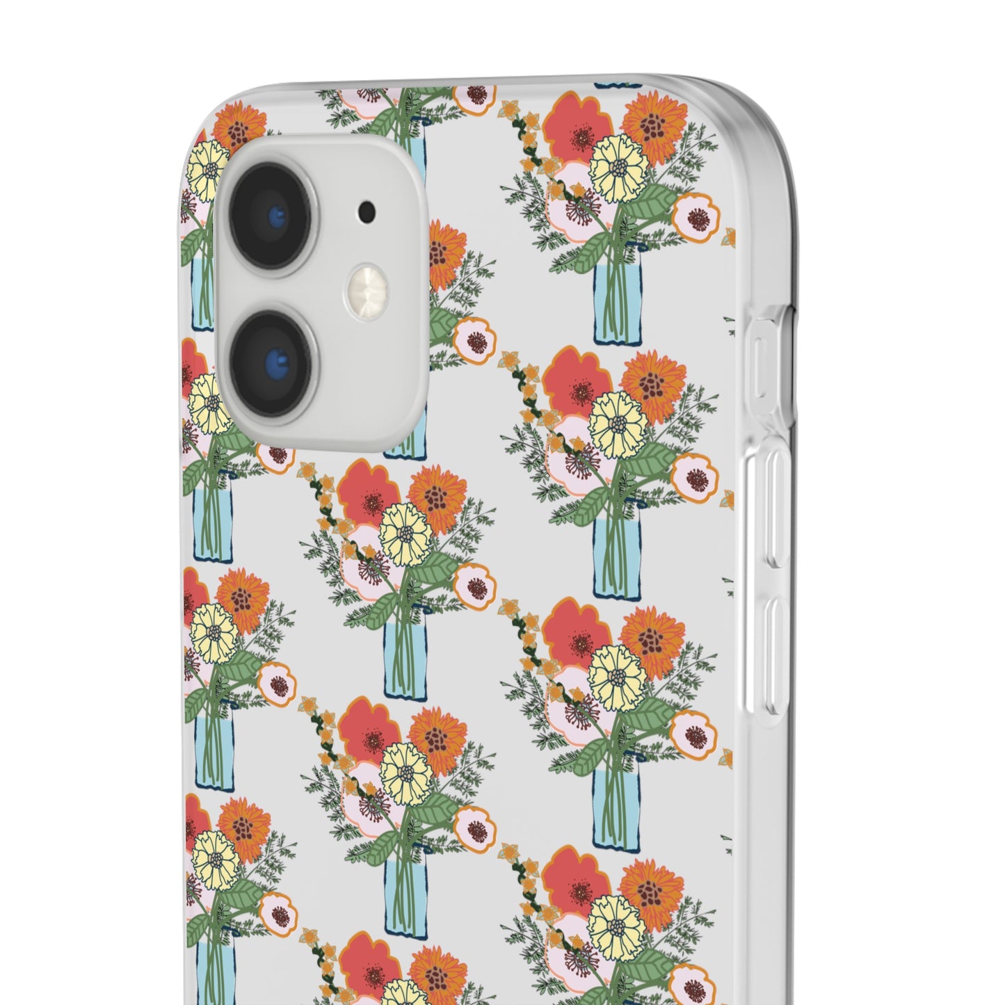 Colorful Flowers in a Vase Flexi Cases for iPhone